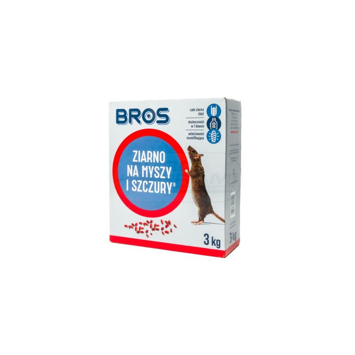 Ziarno na myszy i szczury 3kg - BROS 059