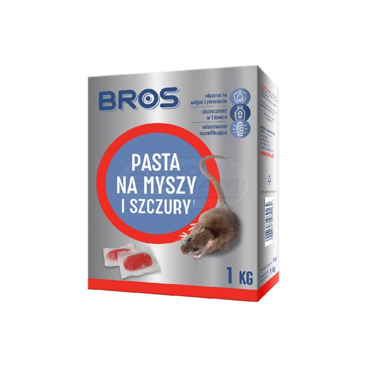 Pasta na myszy i szczury 1kg - BROS 1857