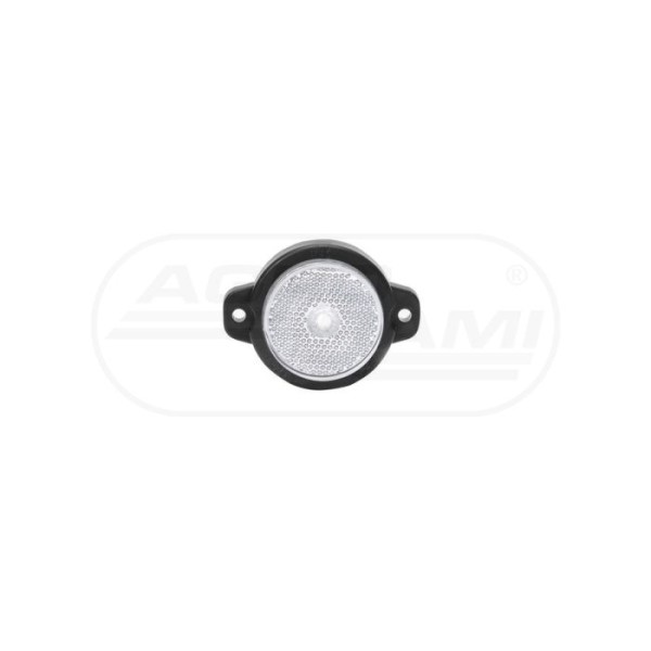 Lampa obrysowa przednia, jednofunkcyjna, 12V-24V + przewody 22cm LgY-S 0,75mm2, diody