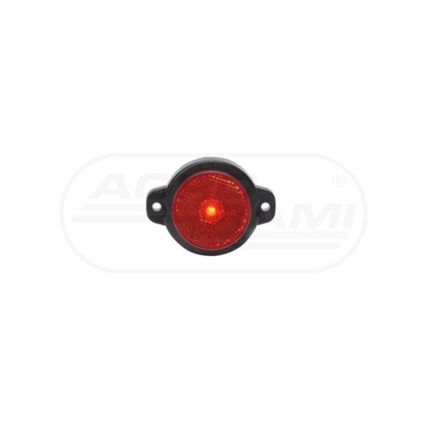 Lampa obrysowa tylna, jednofunkcyjna, 12V-24V + przewody 20cm LgY-S 0,75mm2, diody