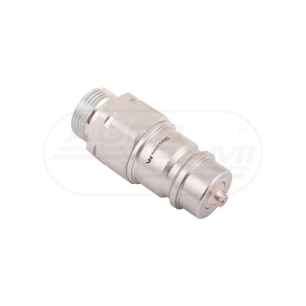 Szybkozłącze hydrauliczne wtyczka z eliminatorem ciśnienia M22x1,5 gwint zewnętrzny EURO
