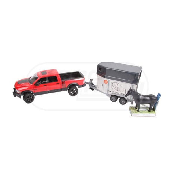 Power Wagon z przyczepą dla konia