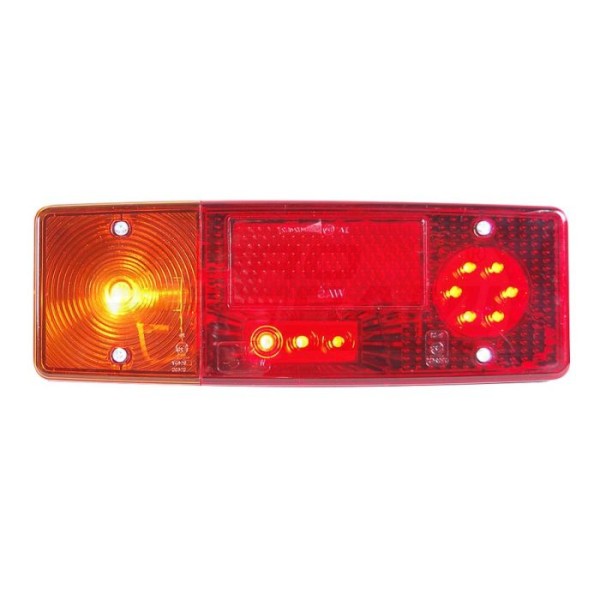 Lampa zespolona tylna lewa, 12V-24V + przewody 200cm YLY-S 4x0,75mm2, diody