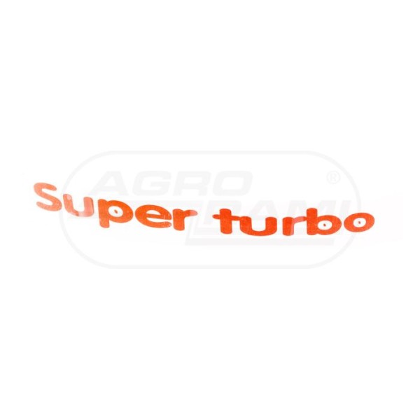 Naklejka Super Turbo prawa