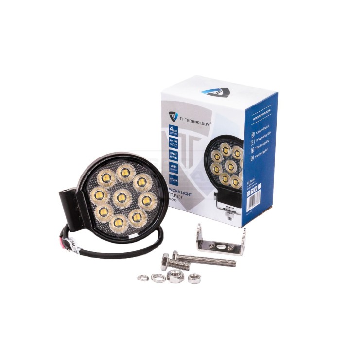 Lampa robocza 36LED, 36W, okrągła, rozproszona TT.13337 TT TECHNOLOGY
