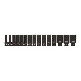Nasadki udarowe dł. 1/2" - 15sztuk 10-32mm