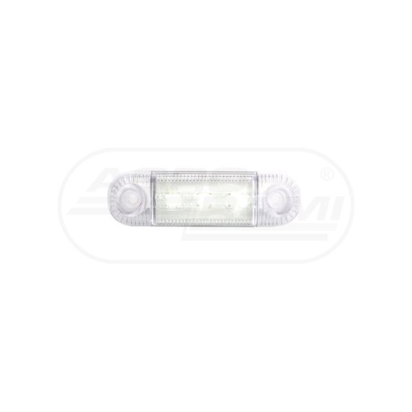 Lampa obrysowa przednia, jednofunkcyjna, 12V-24V + przewody 22cm LgY-S 0,75mm2, diody