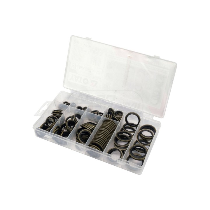 Zestaw podkładek gumowo metalowych 150 szt YT068582 YATO