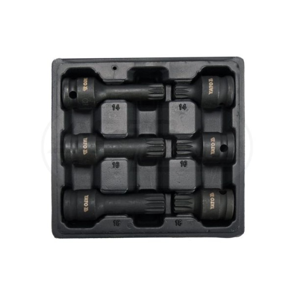 Klucze trzp. udar. 12 SPLINE  M14-18 6szt YATO