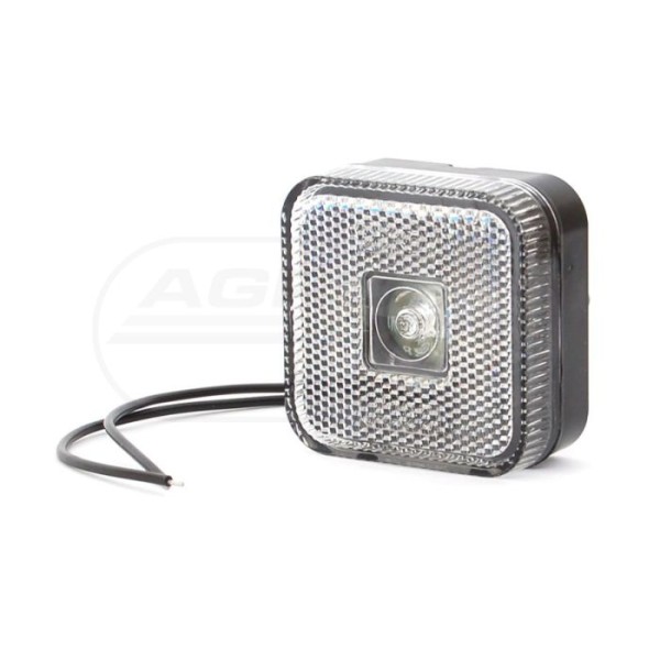 Lampa zespolona obrysowa przednia, 12V-24V + przewody 22cm LgY-S 0,75mm2, diody