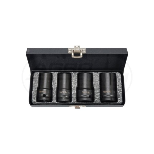 Zestaw nasadek do wykręcania śrub zabezpieczających 4 sztuki 12 17-26mm YT-06030