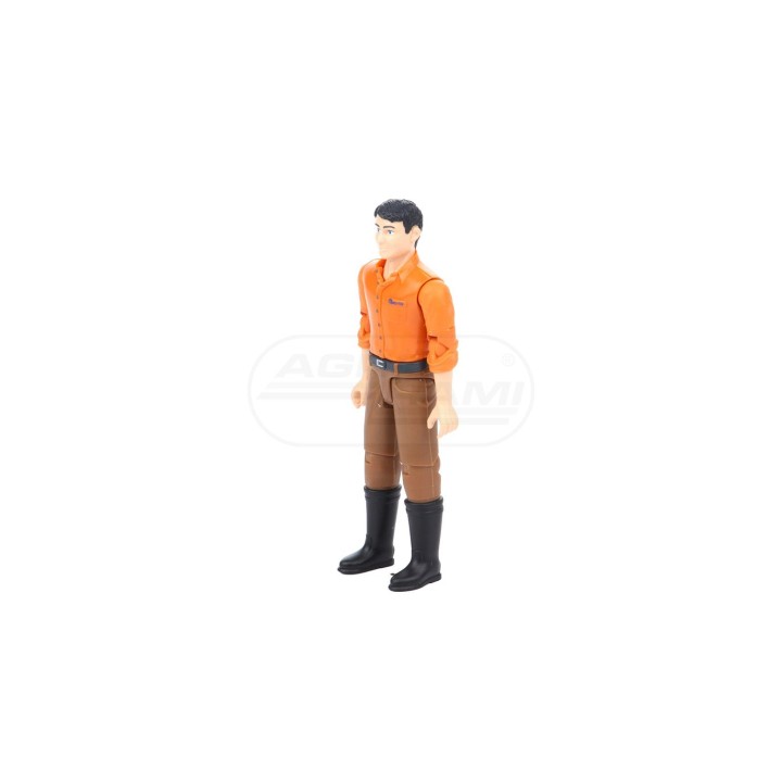 Figurka mężczyzny białego w brązowych dżinsach BR-60007 BRUDER