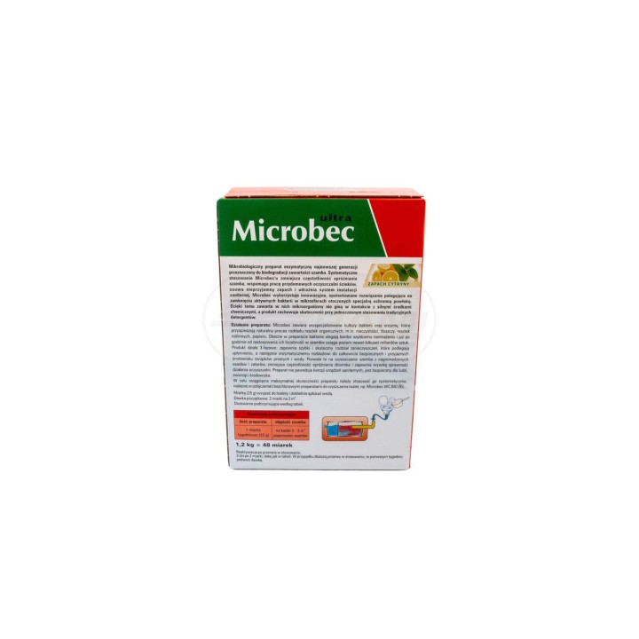 Preparat do szamb - Microbec ULTRA 1,2kg (zapach cytryny) - BROS 2085