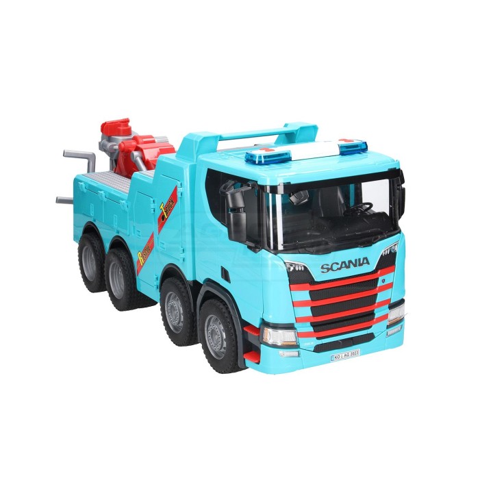Scania Super 560R pomoc drogowa holownik z modułem światło dźwięk BR-03553 BRUDER