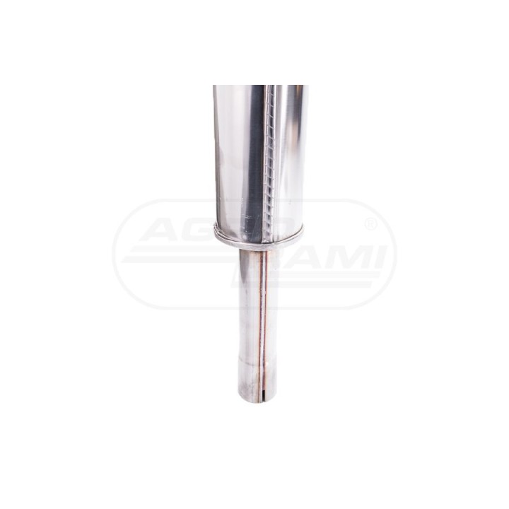 Tłumik URSUS 3P INOX gięty wylot 46914020 , INOX POWER SILENCER
