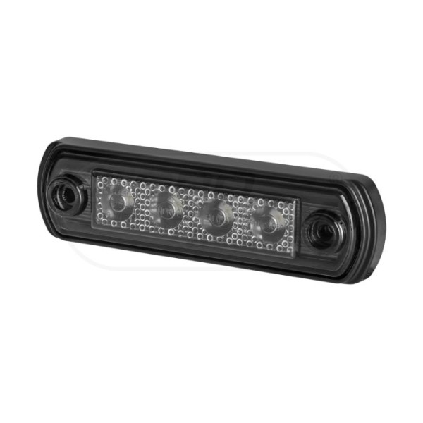Lampa obrysowa na podstawie gumowj prostej i na rurę HOR65G-GRAPHITE pozycyjna tylna LED1224V 2xprzewód0,75mm-0,25mb