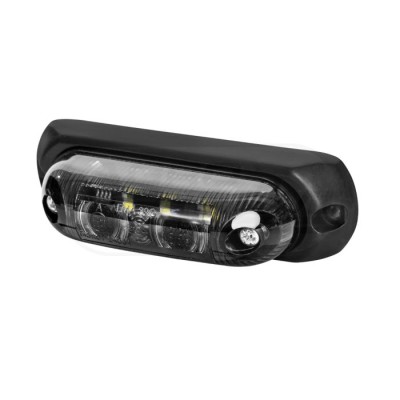 Lampa obrysowa owalna EMA32G-GRAPHITE wersja z podkładką gumową pozycyjna przednia LED 1224V przewód 2x0,75mm-0,5mb