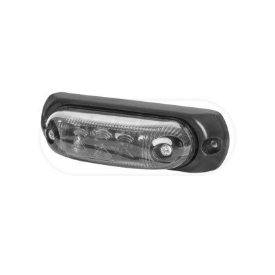 Lampa obrysowa owalna EMA33G-GRAPHITE wersja z podkładką gumową pozycyjna tylna LED 1224V przewód 2x0,75mm-0,5mb