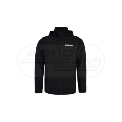 Kurtka softshell, czarna (unisex) z logotypem Case IH rozmiar L