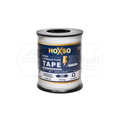 Taśma Ogrodzeniowa 20mm 200m 4x0,15 HOXSO Premium