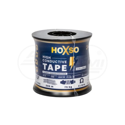 Taśma Ogrodzeniowa 12,5mm 200m 4x0,15 HOXSO Premium