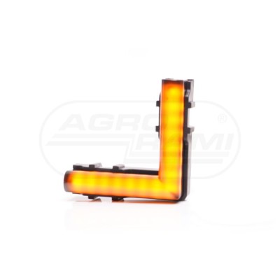 Lampa pozycyjna boczna W28056x56 BLACK 12-24V