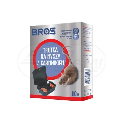 Trutka na myszy z karmnikiem 60g - BROS