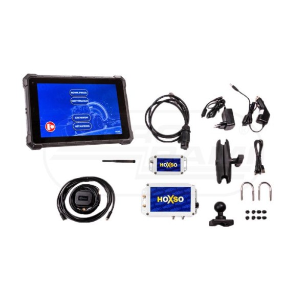 Nawigacja rolnicza zestaw rozszerzony tablet 10 + moduł żyroskopu HOXSOIMU + moduł główny HOXSOBOX + akcesoria +-2cm