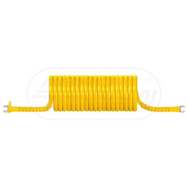 Przewód spiralny PU-M22x1,5  4,5m (żółty )