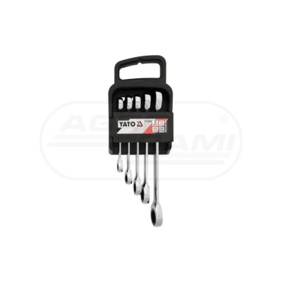 Klucze oczkowe z grzechotką 5 cz.