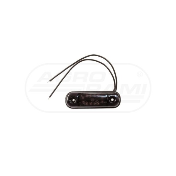 Lampa pozycyjna tylna W275,2 black 12led 12-24V niska krótka
