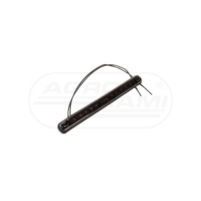 Lampa obrysowa boczna W276 BLACK 12led 12-24V niska długa