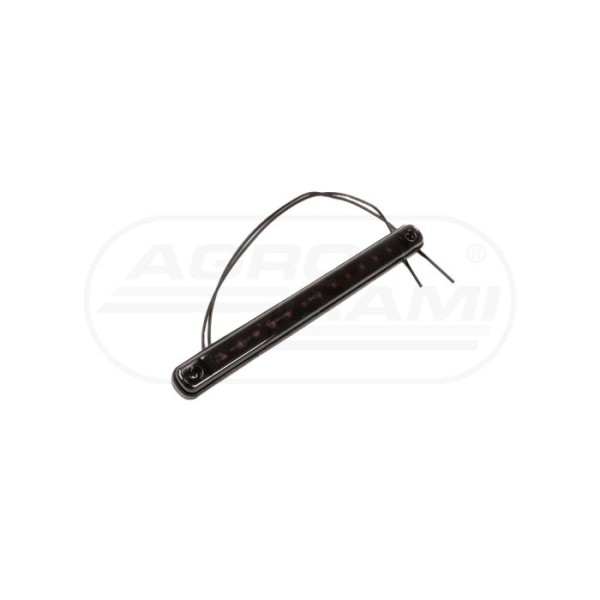 Lampa obrysowa boczna W276 BLACK 12led 12-24V niska długa