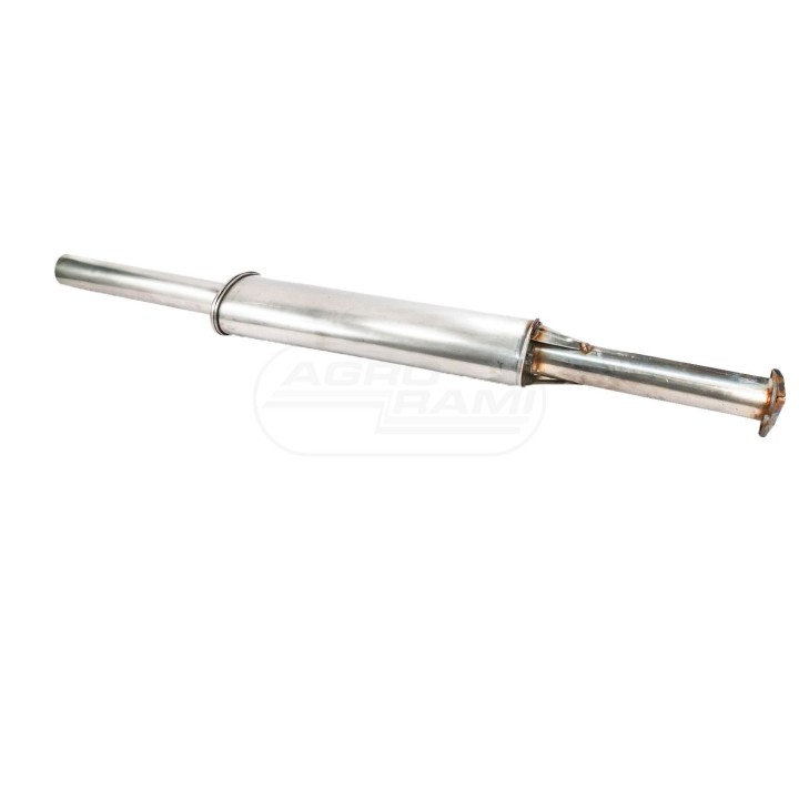 Tłumik C-385 Turbo prosty wylot  INOX  89014040