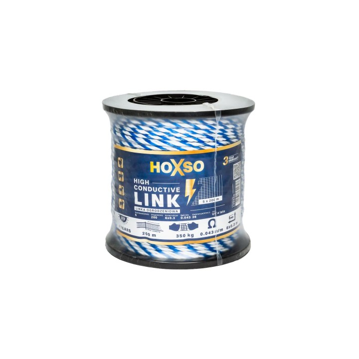 Plecionka Ogrodzeniowa 5.0mm 200m 6x0,3 HOXSO Premium 9988138