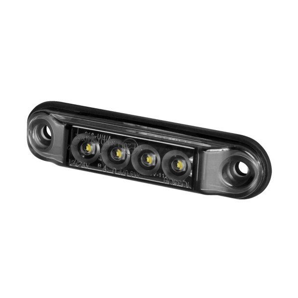 lAMPA OBRYSOWA SLIM KRÓTKA hor88g-graphite pozycyjna przednia LED1224V 2xprzewód0,75-0,5mb