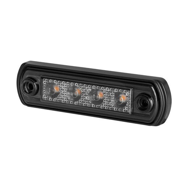 Lampa obrysowa na podstawie gumowejprostej i na rurę HOR65G-GRAPHITE obrysowa boczna LED1224V 2xprzewó0,75-0,25mb