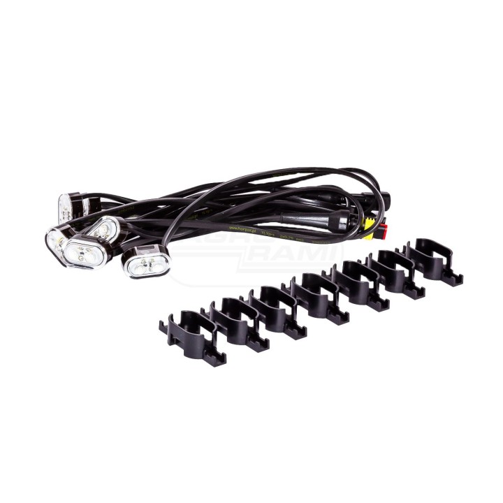 Zestaw 7 lamp uniwersalnych HORPOL do oświetlania pola roboczego maszyn ZLD2644/7