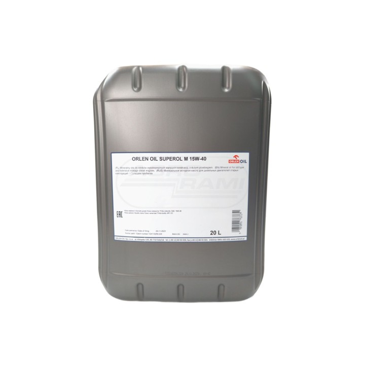 Olej SUPEROL M CC 15W-40 ORLEN OIL 20 L QFO855K20