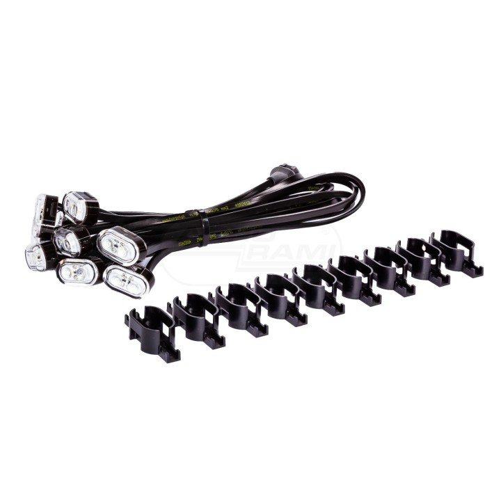 Zestaw 9 lamp uniwersalnych HORPOL do oświetlania pola roboczego maszyn ZLD2644/9