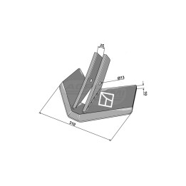 REDLICA SKRZYDEŁKOWA TOPMIX 310MM IND
