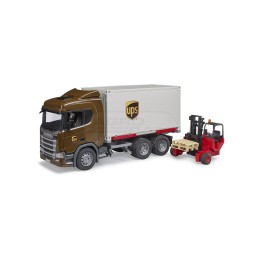 Ciężarówka logistyczna Scania Super 560R UPS z wózkiem widłowym Bruder 03582 BR 03582 BRUDER