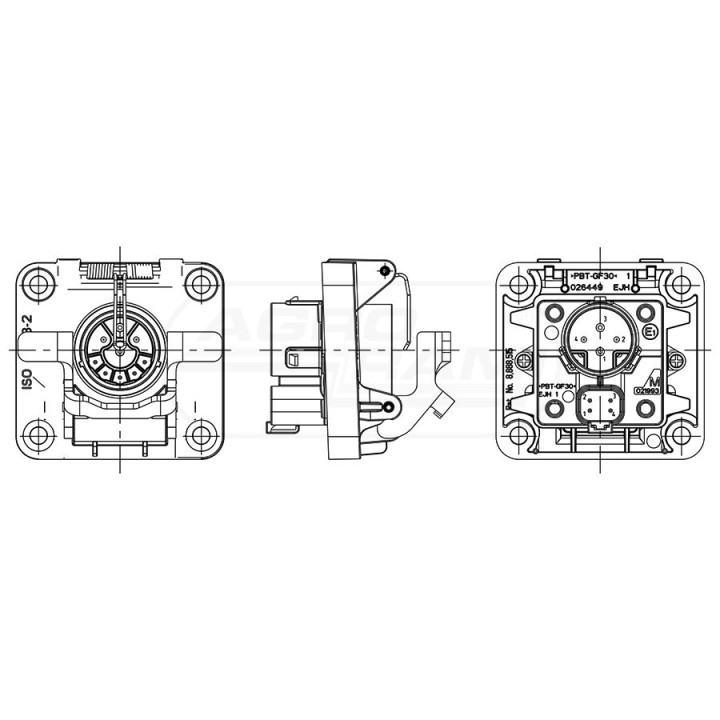 GNIAZDO ISO 11783-2 EJH AKTYWNE 151234 Erich Jaeger