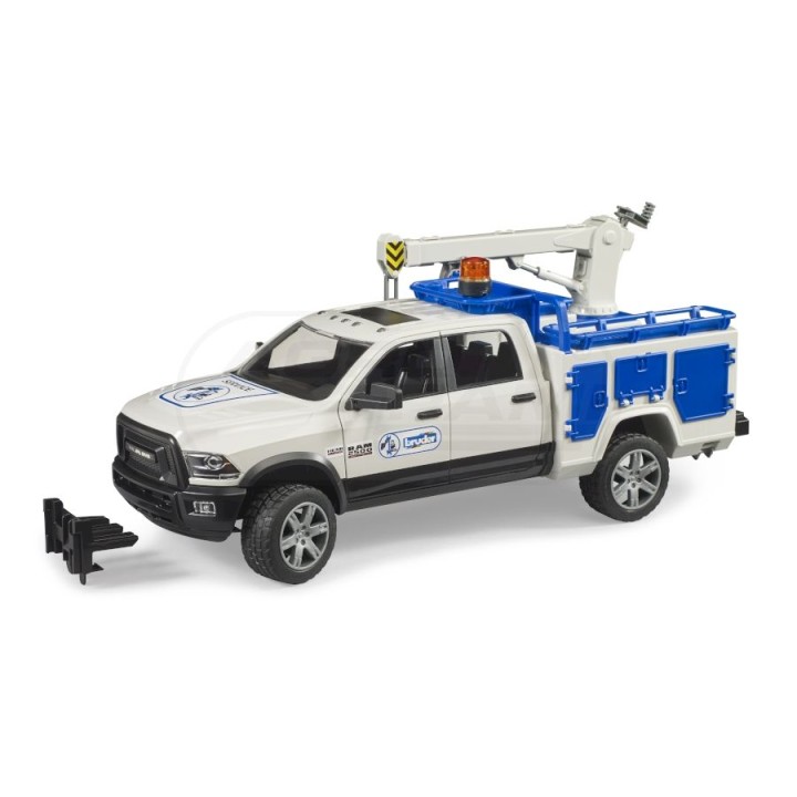 Auto Dodge RAM 2500 serwisowy z obrotowym świetlnym kogutem Bruder 02509 BR-02509 BRUDER