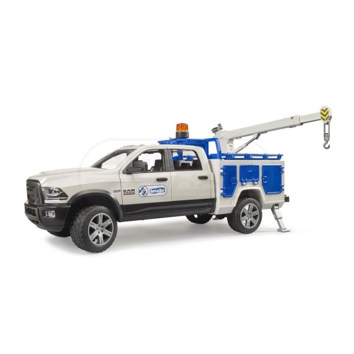 Auto Dodge RAM 2500 serwisowy z obrotowym świetlnym kogutem Bruder 02509 BR-02509 BRUDER
