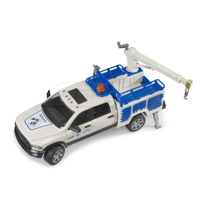 Auto Dodge RAM 2500 serwisowy z obrotowym świetlnym kogutem Bruder 02509 BR-02509 BRUDER