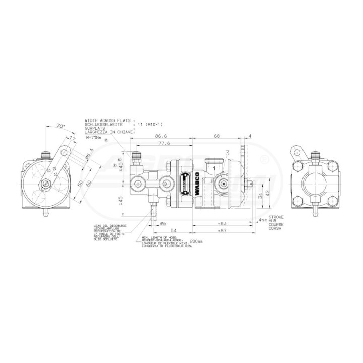 ZAWÓR STERUJACY DO PRZYCZEPY wabco 4700152550 , 1531332C1 , 7700064884