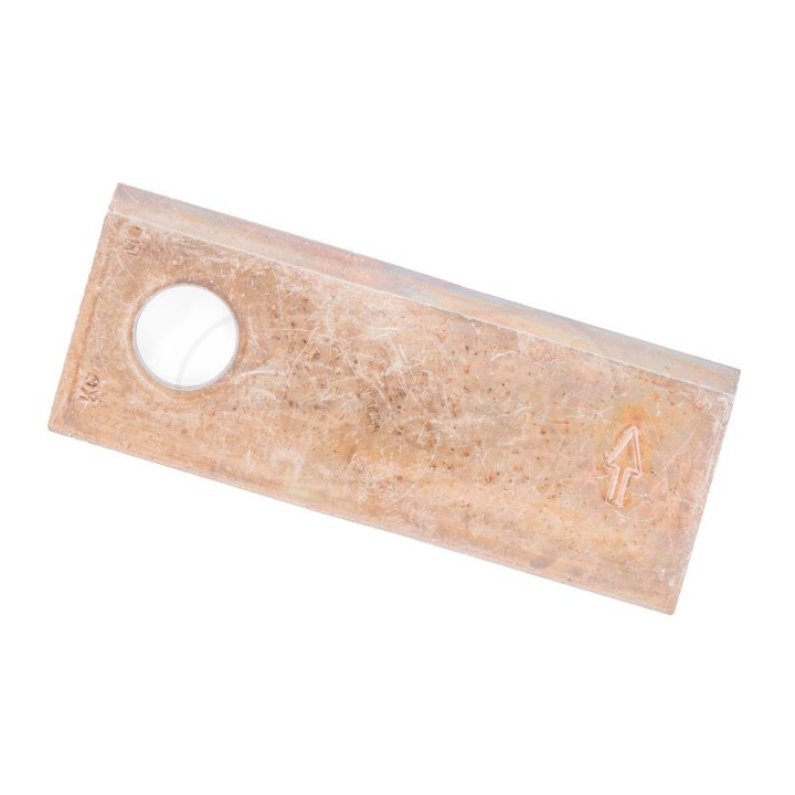 NOŻYK KOSIARKI LEWY 120X48X4 FI 18,5 mm ORYGINAŁ - paczka 25 szt 9935869901, VN9935869901 Kverneland