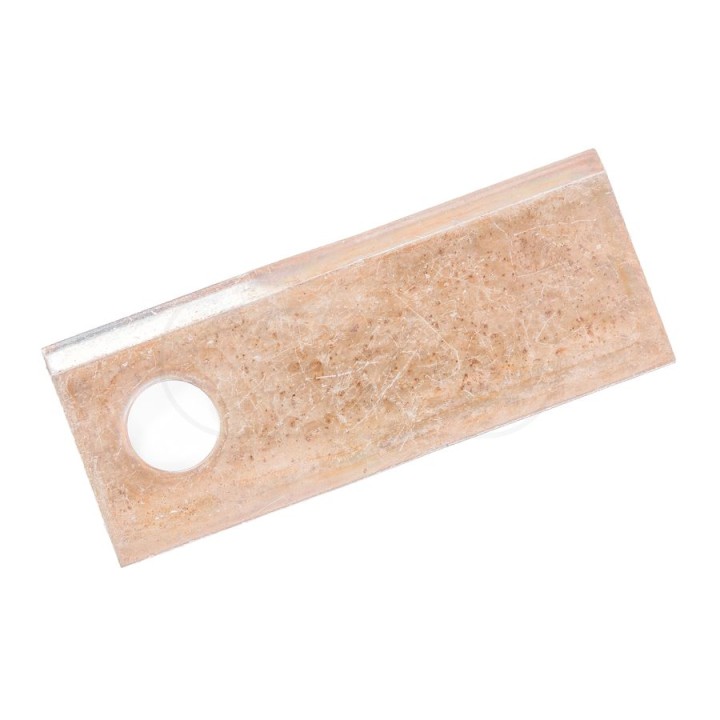 NOŻYK KOSIARKI LEWY 120X48X4 FI 18,5 mm ORYGINAŁ - paczka 25 szt 9935869901, VN9935869901 Kverneland