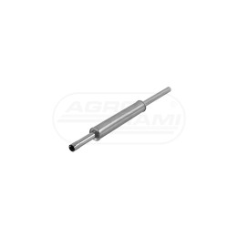 Tłumik okrągły prosty wylot INOX 1661930M1 , 95245 ,  STAL NIERDZEWNA POWER SILENCER